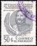 [Airmail - The 150th Anniversary of the Birth of Marshal Francisco Solano Lopez, 1827-1870, type BRP1]