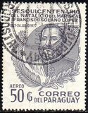 [Airmail - The 150th Anniversary of the Birth of Marshal Francisco Solano Lopez, 1827-1870, type BRP1]