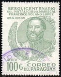 [Airmail - The 150th Anniversary of the Birth of Marshal Francisco Solano Lopez, 1827-1870, type BRQ2]