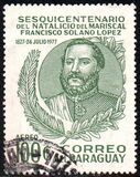 [Airmail - The 150th Anniversary of the Birth of Marshal Francisco Solano Lopez, 1827-1870, type BRQ2]