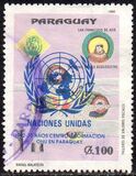 [The 30th Anniversary of United Nations Information Centre in Paraguay - Previous Issues Overprinted, тып EAQ]