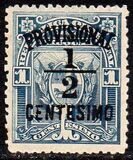 [Various Stamps Overprinted "PROVISIONAL" and Surcharged "½ CENTESIMO", type CX]