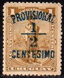[Various Stamps Overprinted "PROVISIONAL" and Surcharged "½ CENTESIMO", type CY]