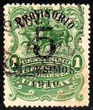 [Issues of 1900 and 1906 Overprinted "PROVISORIO" and Surcharged "5 MILESIMOS (or CENTESIMOS) 1910", Tip EI]