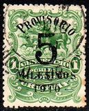 [Issues of 1900 and 1906 Overprinted "PROVISORIO" and Surcharged "5 MILESIMOS (or CENTESIMOS) 1910", Tip EI]