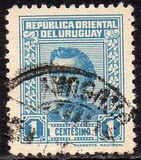 [General Jose Artigas - With Imprint "IMPRENTA NACIONAL" Bottom Right, type IW1]