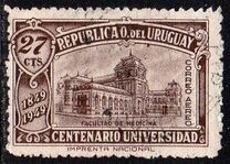 [Airmail - The 100th Anniversary of the Montevideo University, Scrivi LI]