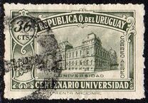 [Airmail - The 100th Anniversary of the Montevideo University, type LK]