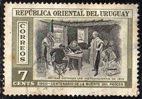 [The 100th Anniversary of the Death of General Jose Artigas, 1764-1850, тып LT]