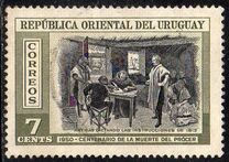 [The 100th Anniversary of the Death of General Jose Artigas, 1764-1850, тып LT]