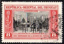 [The 100th Anniversary of the Death of General Jose Artigas, 1764-1850, тып LU]