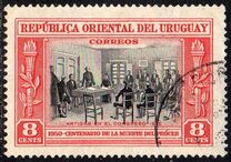 [The 100th Anniversary of the Death of General Jose Artigas, 1764-1850, тып LU]