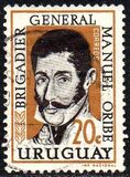 [The 104th Anniversary of the Death of Manuel Oribe, 1792-1857, type OJ1]
