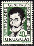 [The 104th Anniversary of the Death of Manuel Oribe, 1792-1857, type OJ2]