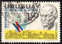 [Airmail - the 200th Anniversary of the Birth of General Jose Artigas, type QO]