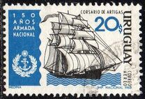 [Airmail - The 150th Anniversary of Uruguayan Navy, type UR]