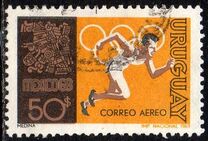 [Airmail - Olympic Games - Mexico City, Mexico, Scrivi UU]