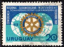 [Airmail - South American Regional Rotary Conference, and 50th Anniversary of the Rotary Club, Montevideo, Scrivi VQ]