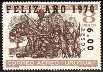 [Airmail - New Year - Issue of 1967 Overprinted "FELIZANO" and Surcharged, Scrivi VT]