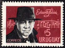 [The 21st Anniversary of the Death of Eduardo Fabini, 1882-1950, type XM]