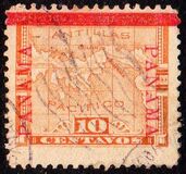 ["PANAMA" Black or Red, Bar in Similar Colour as Stamp, type U5]