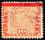 ["PANAMA" Black or Red, Bar in Similar Colour as Stamp, type U5]