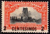 [Issue of 1915 Overprinted "1923 2 CENTESIMOS 2" and Surcharged, Tipi AU2]