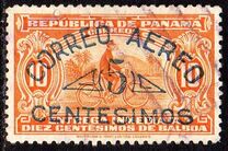 [Airmail - Issues of 1929 Overprinted "CORREO AEREO" or Additionally Surcharged with New Value in CENTESIMOS, type BX3]