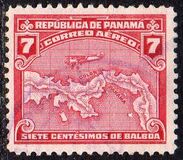 [Airmail - Map of Panama, type BT13]