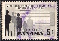 [Airmail - The 6th National Census and Central American Census, տեսակ KU]