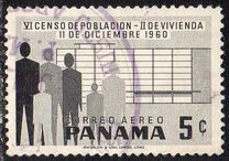 [Airmail - The 6th National Census and Central American Census, տեսակ KU]