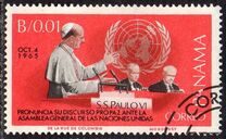 [Visit of Pope Paul VI - at the United Nations in New York, 1965, type RV]