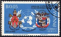 [Visit of Pope Paul VI - at the United Nations in New York, 1965, type RW]