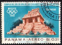 [Olympic Games - Mexico City 1968, Mexico - Ancient Mexican Places of Worship, タイプ UF]