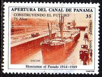 [Airmail - The 75th Anniversary of Panama Canal, 类型 AMA]