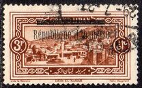 [Issues of 1925 and Provisional Stamps of Lebanon Overprinted "Republique Libanaise", タイプ AQ]