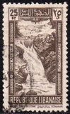 [Airmail - Falls of R. Litani and Winter Sports Field "Les Cedres", type DU]