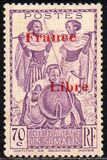 [Somali Warriors Stamps of 1938-1940 Overprinted "France Libre" in Red or Black, tyyppi BE14]