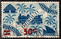 [Issue of 1943 Surcharged, tyyppi BQ]