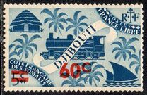 [Issue of 1943 Surcharged, tyyppi BQ1]