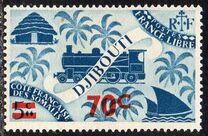 [Issue of 1943 Surcharged, tyyppi BQ2]