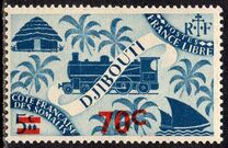 [Issue of 1943 Surcharged, tyyppi BQ2]