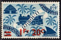 [Issue of 1943 Surcharged, tyyppi BQ3]