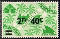 [Issue of 1943 Surcharged, tyyppi BQ4]