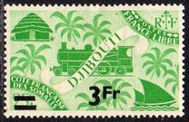 [Issue of 1943 Surcharged, tyyppi BQ5]