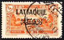 [Syria Postage Stamps Overprinted in French and Arabic in Black or Red, type A13]