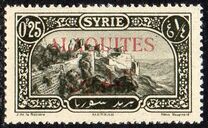 [Syrian Postage Stamps Overprinted in Red, Black or Blue, type D1]