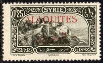 [Syrian Postage Stamps Overprinted in Red, Black or Blue, type D1]