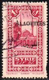 [Syrian Postage Stamps Overprinted in Red, Black or Blue, type D6]