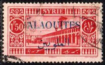 [Syrian Postage Stamps Overprinted in Red, Black or Blue, Tip D9]